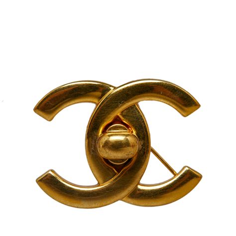 chanel turnlock brooch|Chanel costume jewelry.